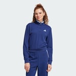 Essentials Color Pop French Terry Crop Quarter-Zip Track Jacket