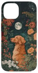 Coque pour iPhone 14 Nova Scotia Toller Moon Flowers Cottagecore Chien Maman