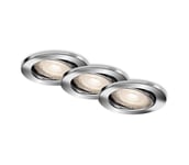 Briloner 7144-038- SETTI 3xLED Kylpyhuoneen upotettu valo GU10/3,5W/230V IP23