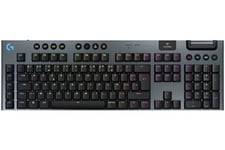 sans fil ultra-plat G915 X LIGHTSPEED, switchs GL Blue Clicky - PC/Mac - Noir