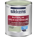 Sikkens - Peinture Laque Extérieure Bois et Fer - Finition tendue, sous-couche intégrée, facile à appliquer - Satin Vert Provence 0,75 l