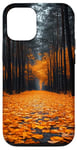 Coque pour iPhone 12/12 Pro Automne Bois Forêt Feuilles Nature Faune