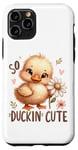 iPhone 11 Pro Cute Yellow Chick Duck Sea Duck Quack Animal Adorable Phrase Case