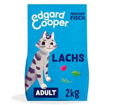 Edgard & Cooper Nourriture sèche sans céréales pour Chat Adulte stérilisé ou Actif, Nourriture Naturelle, savoureuse et équilibrée (2 kg, Saumon)