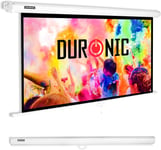 Duronic MPS100 16/9 WE Ecran de Projection TV et Home Cinema de 100 Pouces 254 cm | 221 x 125 cm | Fixation Mur ou Plafond | Déroulement Manuel | Gain +1 idéal pour 3D 8K 4K 1080P