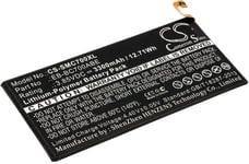 Kompatibelt med Samsung Galaxy C7 Pro Duos, 3.85V, 3300 mAh