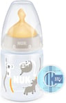 NUK First Choice+ Baby Bottle | 0-6 Months | 1 Count (Pack of 1), Animals 