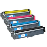 DOREE TN241 TN245 (4-Pack,Noir Cyan Magenta Jaune) Cartouche de Toner Compatible pour Brother HL3140CW,HL3150CDW,HL3150CDN,HL3170CDW,DCP9020CDW,MFC9130W, MFC9140CDN,9320CW,MFC9330,MFC9330CDW