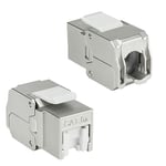 ACT Keystone Module RJ45 CAT6a Blindé Métal RJ45 Femelle Réseau pour 19" Panneau de Brassage Haute Densité - TD6525