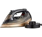 TOWER CeraGlide T22022GLD Steam Iron - Black & Gold, Black,Gold