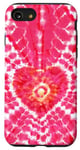 Coque pour iPhone SE (2020) / 7 / 8 Style Tie Dye Rose Amour Méditation Zen Motif Cœur Boho