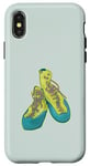 iPhone X/XS Old rock climbing shoes illustration climbing gear Case