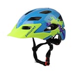 Exclusky Casques Velo Enfants Casque Velo Visiere Casque Velo Pat Patrouille Protecteur de Sécurité Cyclisme Planches à roulettes Sport pour Enfants 50-57CM (Âge 5-13 Ans)