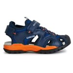 Geox J Borealis Boy C Sandal, Royal Orange, 7.5 UK Child