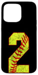 Coque pour iPhone 15 Pro Max Softball #2 Fast Pitch Love Softball Joueur préféré de la maman