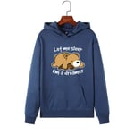 3DWY Women Sleepy Bear Hooded Sweatshirt Winter Autumn Warm Cartoon Pullover Hoddies Pocket Casual Dreamer Bear Print Hoodie