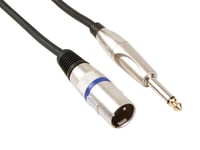 CABLE XLR - XLR MALE vers JACK 6.35 mm - MONO - 6 m..