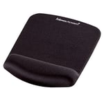 Fellowes PlushTouch Mouse Mat with Wrist Support Featuring Microban Antimicrobial Protection, Black 9252003