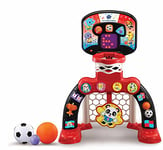 VTech 3-in-1 Sports Centre, Baby Interactive Toy with Colours and Sounds, Educational Games for Kids, Learning Toys with Role-Play, Suitable for Baby Boys and Girls from 12 to 36 Months (Red/Black)