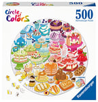 Ravensburger - Puzzle Adulte - Puzzle Rond 500 pièces - Desserts (Circle of Colors) - Adultes et Enfants à partir de 12 Ans - Puzzle de qualité supérieure - 17171