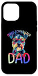 Coque pour iPhone 13 Pro Max Mini Schnauzer Dad Color Pop Art Hommes Mini Schnauzer Lovers