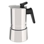 Pedrini 02CF039 Cafetière 10 Tasses Moka Acier Inox 18/1 pour Induction