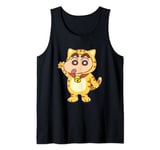 Crayon Shin-chan Kitten Play party Shin-chan Tank Top