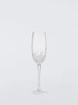 John Lewis Confetti Glass Champagne Flute, 220ml, White