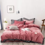 RTYUI Four-Piece Bedding Set, Crystal Velvet, Simple And Wide-Sided Four-Piece Set For Autumn And Winter