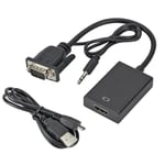 LccKaa-Adaptateur de convertisseur compatible VGA vers HDMI,audio pour PC portable,budgétaire HDTV,compatible HDMI vers VGA,1080P - Type VGA to HDMI-VGA to HDMI