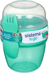 Sistema Snack Capsule To Go | with 2 Compartments & spork | 515 ml | Assorted