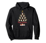 Persian Cat Xmas Lighting Santa Persian Cat Christmas Tree Pullover Hoodie