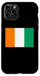 Coque pour iPhone 11 Pro Drapeau de la Côte d'Ivoire Fier Patriote Souvenir Fan Patriotique