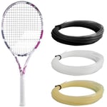 Babolat, Raquette de Tennis Evo Aero Pink Cordée pour Adulte, Idéale pour Progresser, Puissance et Confort, Cadre Aérodynamique Spin Alpha, Taille Grip 1, Marque Française, Rose