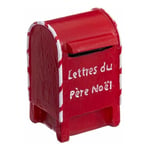 Paris Prix - Boîte Aux Lettres Déco père Noël 5cm Rouge