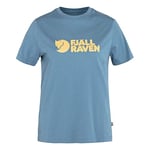 Fjallraven 87146-543 Fjällräven Logo Tee W T-Shirt Femme Dawn Blue Taille XXS