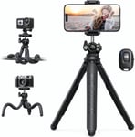 Lamicall Mobile Phone Tripod, Flexible Camera Tripod - Mini Cellphone Tripod for