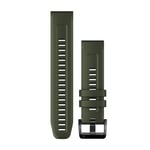 Garmin QuickFit® 22 Silikonrem Grønn - Klokketilbehør for Løping | Løpeshop.no