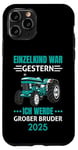 Coque pour iPhone 11 Pro Einzelkind War Gestern Ich Werde Großer Bruder 2025 Tracteur