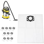 Lot de 10 Sacs pour Aspirateur Karcher wd4 wd5 wd6 mv4 mv5 mv6 pour aspirateur humide et sec