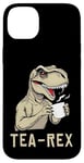 iPhone 14 Plus Funny Tea Rex Tee Dinosaur Design Tea Drinking Lover Graphic Case