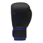 adidas Unisexe - Gants de Boxe Hybrides 80 pour Adulte - Noir/Bleu - 12 oz EU