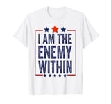 Funny I Am The Enemy Within 2024 Women's Cat Lady T-Shirt