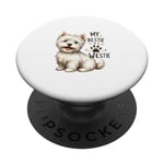 Westie Companion - “My Bestie is a Westie” Design PopSockets Swappable PopGrip