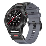 26 mm klokkerem for Garmin Fenix 3/5/5X/6X/7X Grå