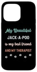 Coque pour iPhone 14 Pro Max Jack-A-Poo Jackapoo Chien Papa Maman Ami et Thérapeute