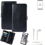 CASE FOR Samsung Galaxy S23+ FAUX LEATHER + EARPHONES PROTECTION WALLET BOOK FLI