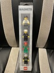 RARE RETIRED LEGO CITY MAGNET SET CRIMINAL POLICEMAN RACING DRIVER FIRE CHIEF