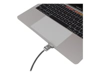 Compulocks Ledge Lock Adaptor For Macbook Pro 13" M1 & M2 With Keyed Cable Lock - Sikkerhetssporlåsadapter - Med Kabellås Med Nøkkel - For Apple Macbook Pro 13.3 In (M1, M2)