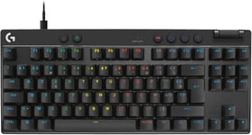 Pro X Tkl Rapid, Clavier Gaming Filaire Sans Pavé Numérique Touches Analogiques Magnétiques, Mode De Déclenchement Rapide, Actionnement Réglable Et Rvb Personnalisable-Fra Azerty-Noir